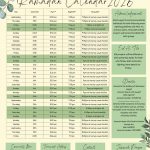 2026 Ramadan Calendar